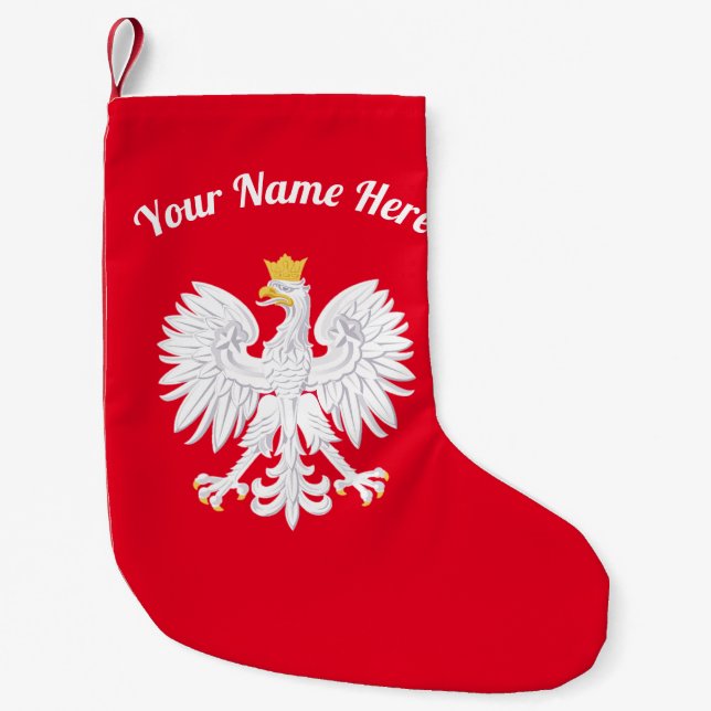 Polish Eagle Christmas Stocking (Front)