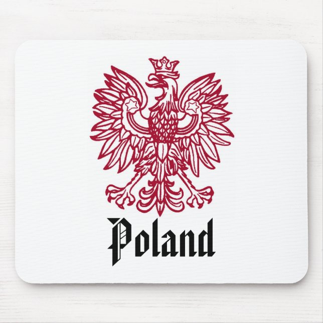 POLISH EAGLE CREST MOUSE PAD (Front)