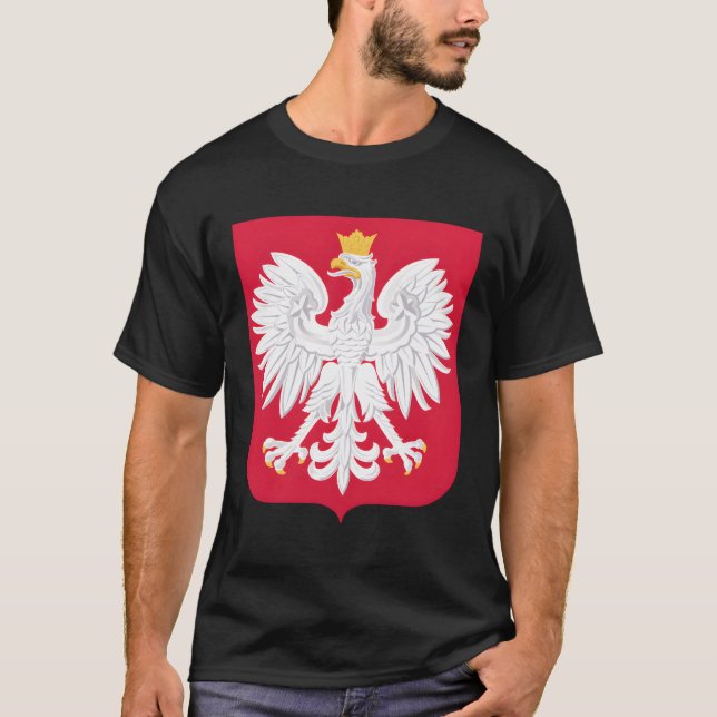 Polish Eagle Dyngus Day Orzel Bialy White Eagle Po T-Shirt (Front)