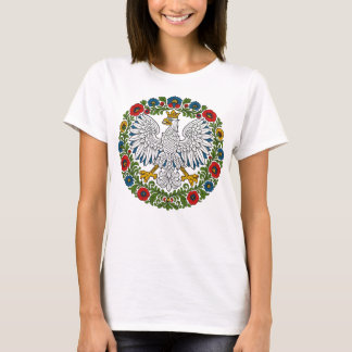 Polish Eagle Floral Folk Art T-Shirt