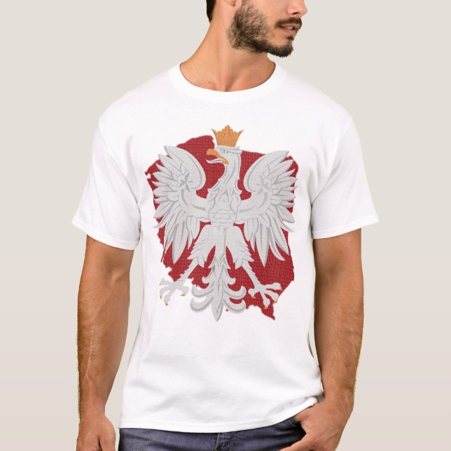 Polish Eagle Poland Design T-Shirt (Front)
