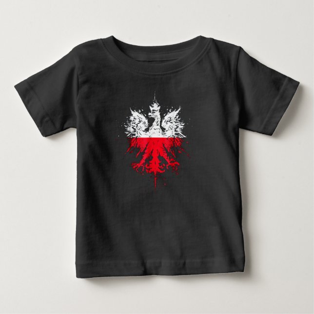 Polish Eagle  Polish Pride  Polish Flag  Polish Baby T-Shirt (Front)