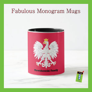 Polish Eagle 🦅 Polski Poland Red Crest Mug