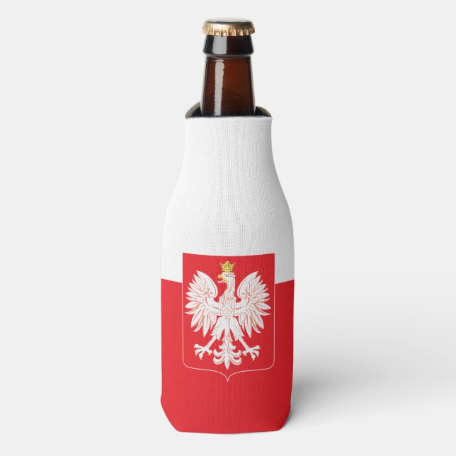 Polish Eagle Red Shield Bottle Cooler (Bottle Front)