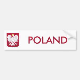 Polish Eagle Red Shield Bumper Sticker