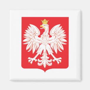 Polish Eagle Red Shield Magnet
