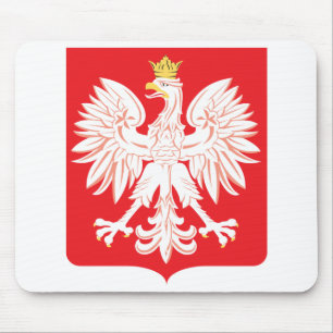 Polish Eagle Red Shield Mouse Pad