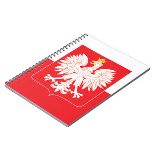 Polish Eagle Red Shield Notebook