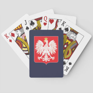 Polish Eagle Red Shield Playing Cards
