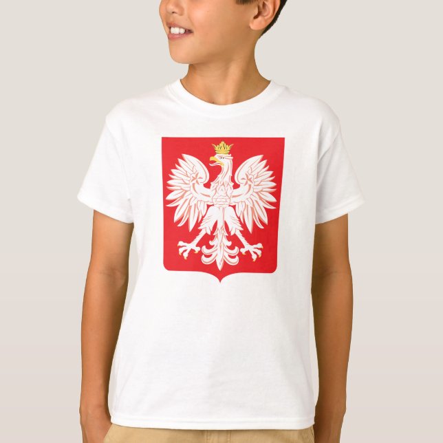 Polish Eagle Red Shield T-Shirt (Front)
