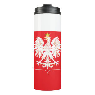Polish Eagle Red Shield Thermal Tumbler