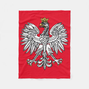 Polish Eagle Triumphant Fleece Blanket