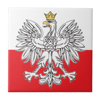 Polish Eagle With Gold Crown Ceramic Tile