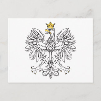 Polish Eagle With Gold Crown Postcard