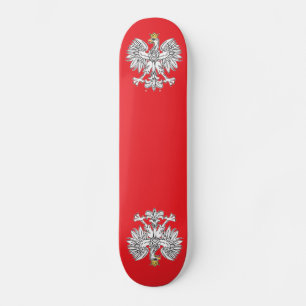 Polish Eagle With Gold Crown Skateboard