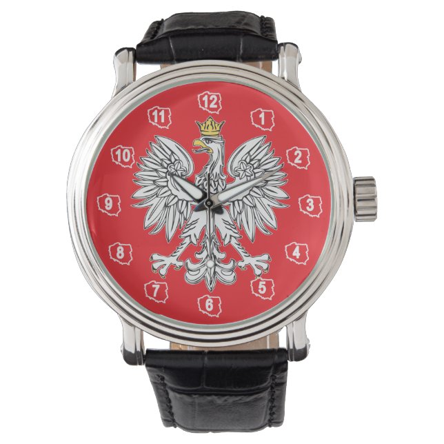 Polish Eagle With Gold Crown Watch (Front)