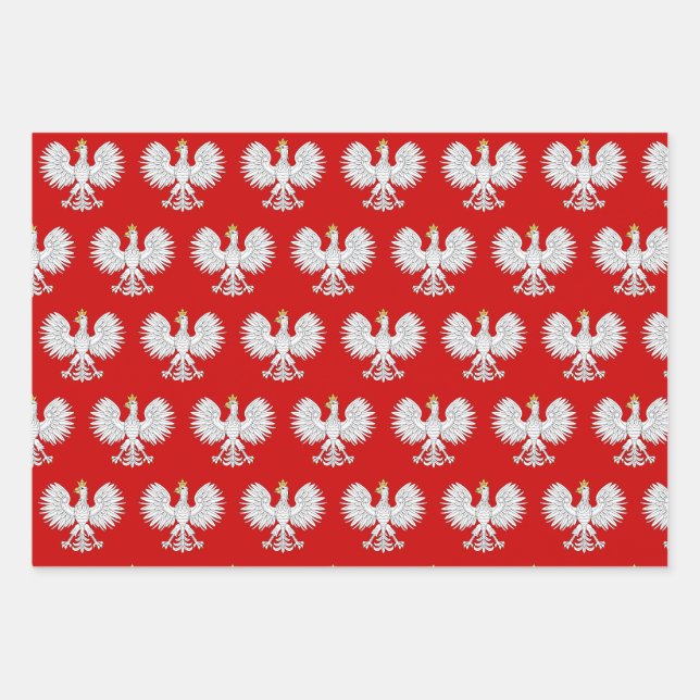 Polish Eagle Wrapping Paper Sheet (Front)