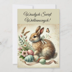 Polish Easter Greetings Wesolych Swiat Invitation