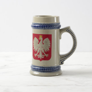 Polish Emblem - Poland Shield - Polska Herb Polski Beer Stein