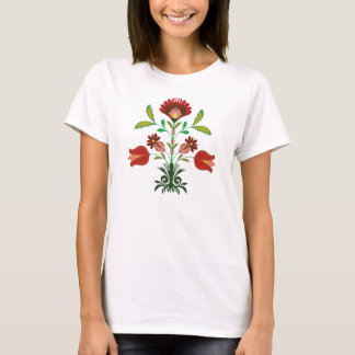 Polish Embroidery  Flowers Pattern, T-shirt