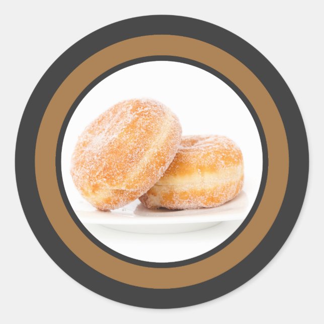 Polish Fat Thursday Happy Paczki Day  Classic Round Sticker (Front)