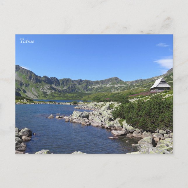 Polish Five Lakes Valley Tatras Postcard (Front)