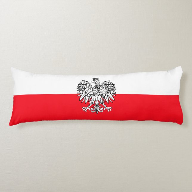 Polish flag body cushion (Front)