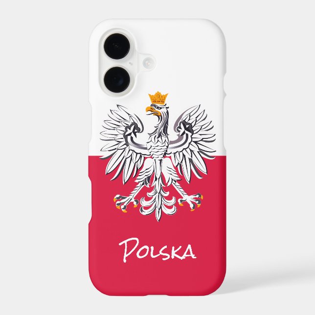 Polish Flag Case, Poland fashion / sports iPhone (Back)