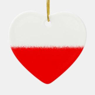 Polish Flag Ceramic Tree Decoration