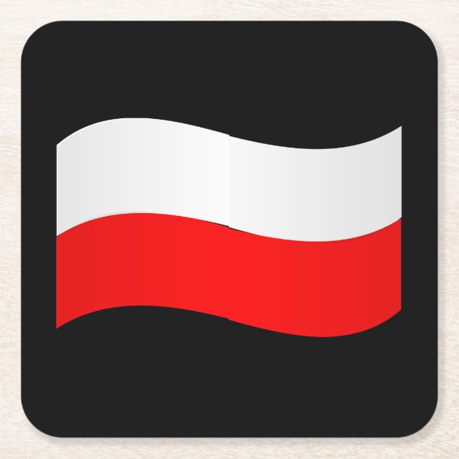 Polish Flag Coaster (Front)
