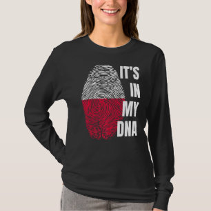 Polish Flag Dna Fingerprint Poland T-Shirt