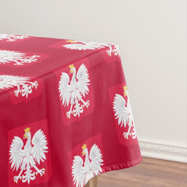 Polish Flag Eagle & Poland dining tablecloth (In Situ)