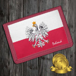 Polish flag & Eagle, Poland fashion holiday/sports Trifold Wallet<br><div class="desc">WALLETS: Poland & Eagle,  Polish Flag fashion - love my country,  travel,  holiday gifts,  national patriots / sports fans</div>