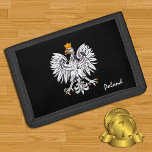 Polish flag & Eagle, Poland fashion holiday/sports Trifold Wallet<br><div class="desc">WALLETS: Poland & Eagle,  Polish Flag fashion - love my country,  travel,  holiday gifts,  national patriots / sports fans</div>