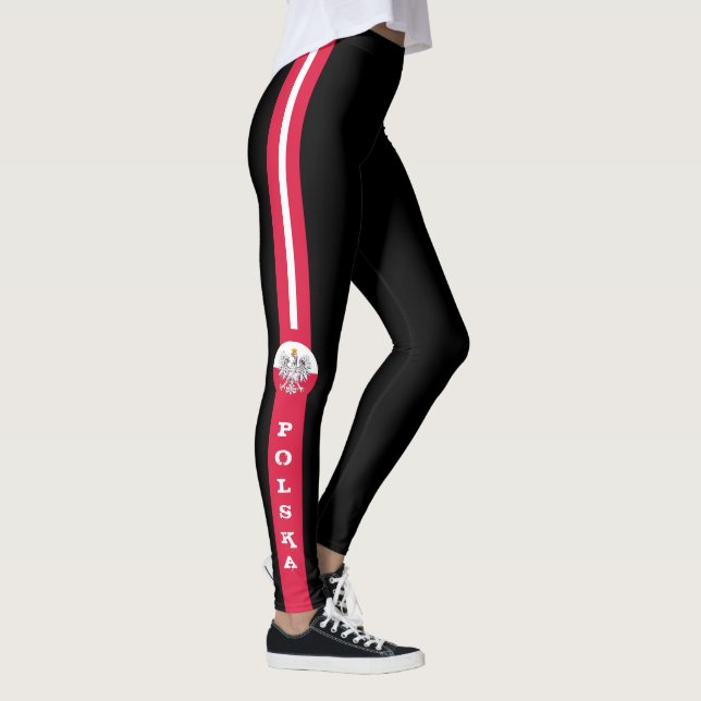 Polish Flag Eagle & Poland fashion patriots /sport Leggings (Right)