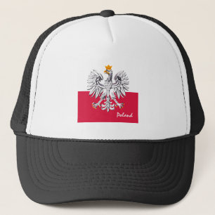 Polish flag & Eagle, Poland holiday /sports fans Trucker Hat