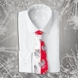 Polish Flag & Eagle Poland travel, holiday /sports Tie