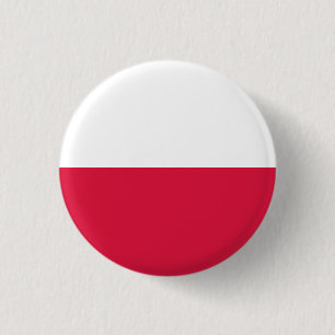 Polish Flag, Flag of Poland 3 Cm Round Badge