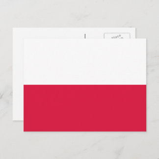 Polish Flag, Flag of Poland Postcard