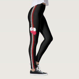 Polish flag leggings