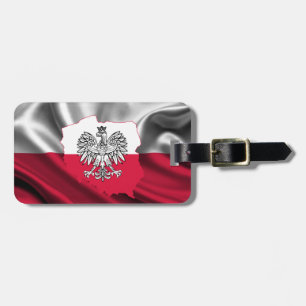 Polish Flag Luggage Strap Tag