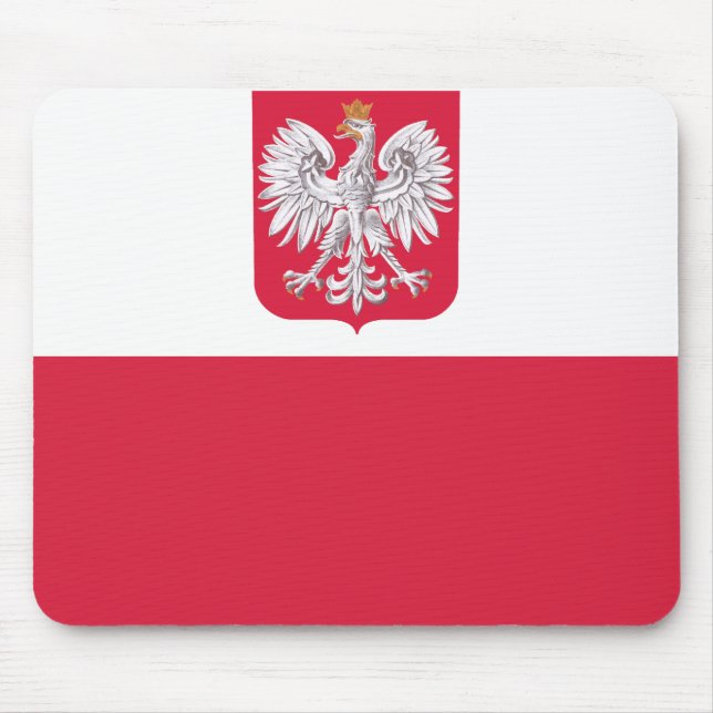 Polish Flag Mouse Pad (Front)