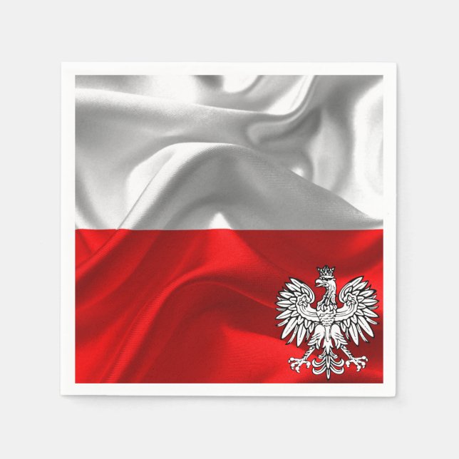 Polish flag napkin (Front)