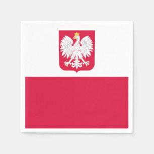 Polish flag napkin