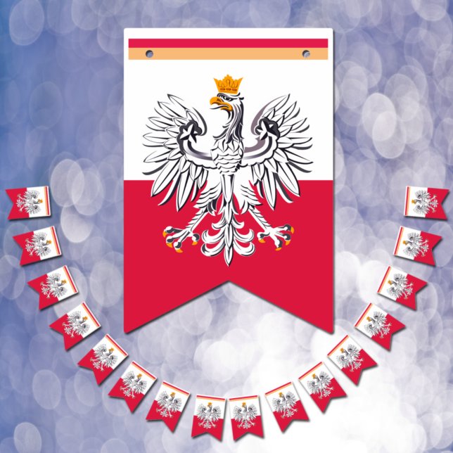 Polish Flag & Party Poland Eagle Banners /Weddings (Creator Uploaded)