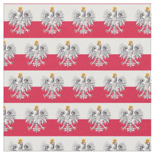 Polish Flag & Poland Eagle, Trendy Fabric /fashion
