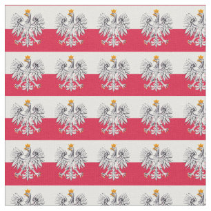 Polish Flag & Poland Eagle, Trendy Fabric /fashion