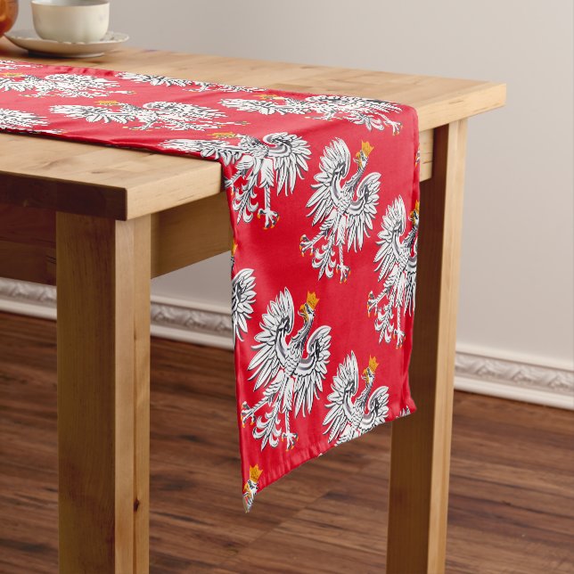 Polish Flag & Poland fashion home /sport fans Short Table Runner (In Situ)