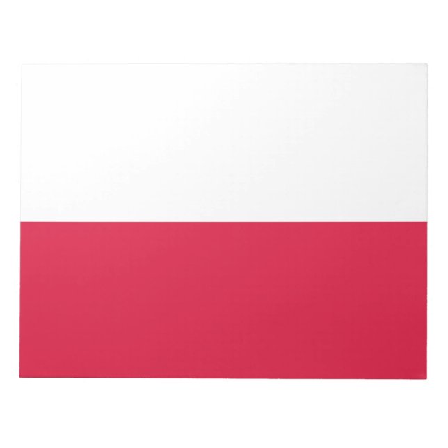 Polish Flag (Poland) Notepad (Front)