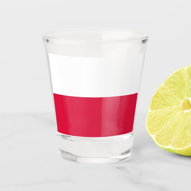 Polish Flag (Poland) Shot Glass (Front)